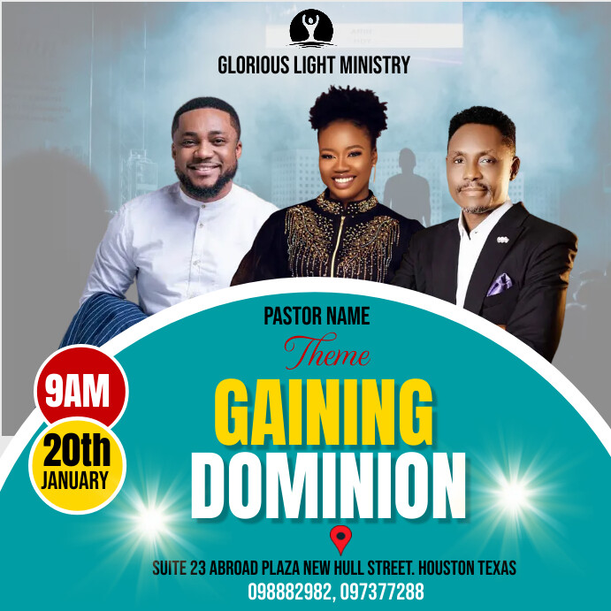 Church card Template | PosterMyWall