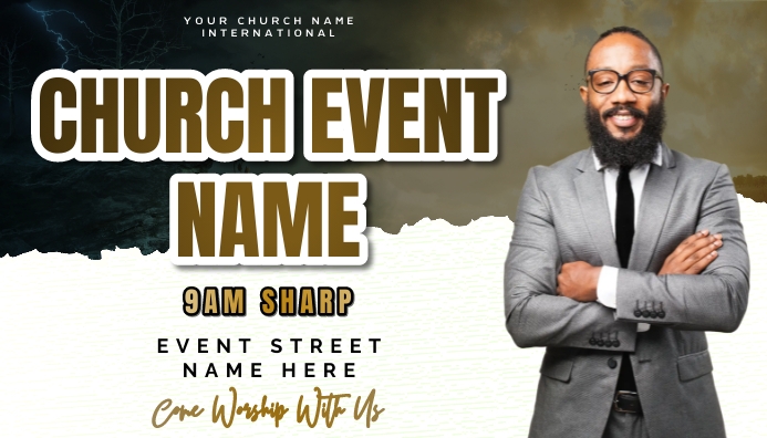 Church Card Sample Church card template | PosterMyWall