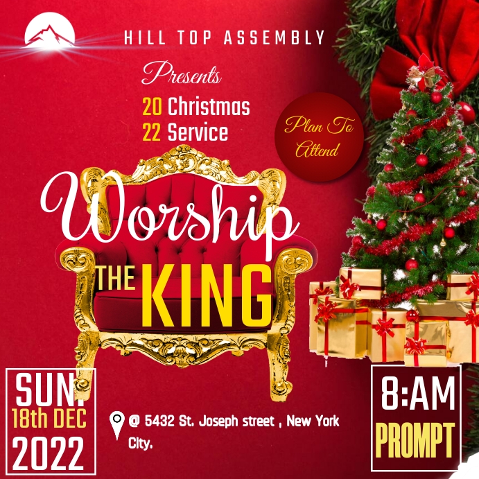 Church Christmas Template PosterMyWall