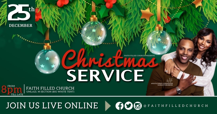 CHURCH CHRISTMAS EVE EVENT TEMPLATE | PosterMyWall