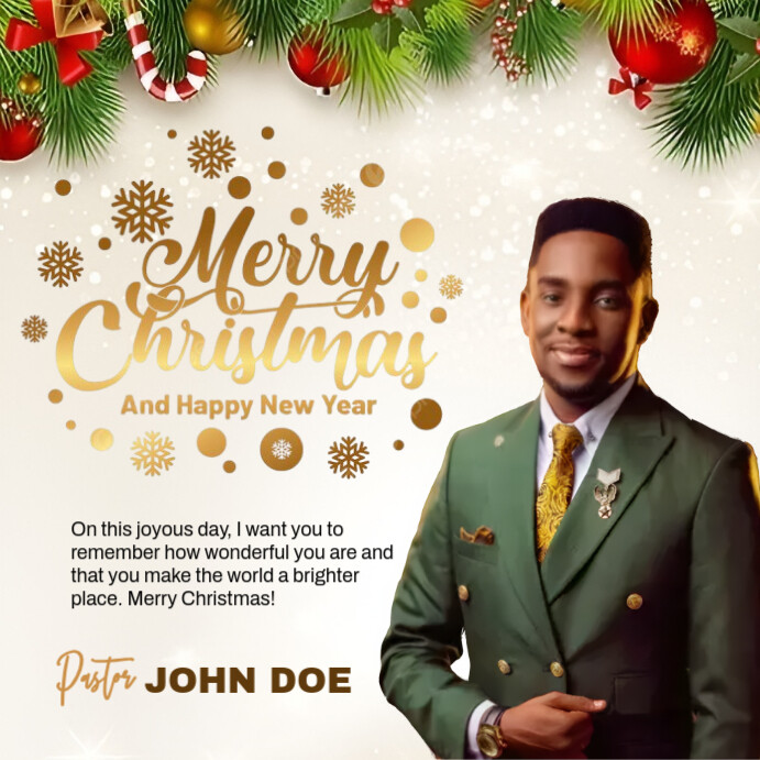 Church Christmas Post Template | PosterMyWall