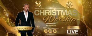 棕色 Christmas Worship Service Twitch Profile Banner Template