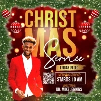 CHURCH CHRISTMAS SERVICE TEMPLATE Kwadrat (1:1)