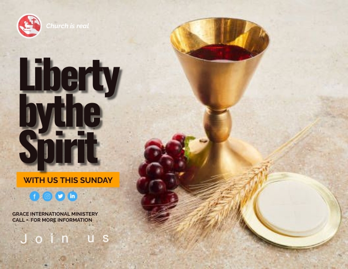 CHURCH communion Template | PosterMyWall
