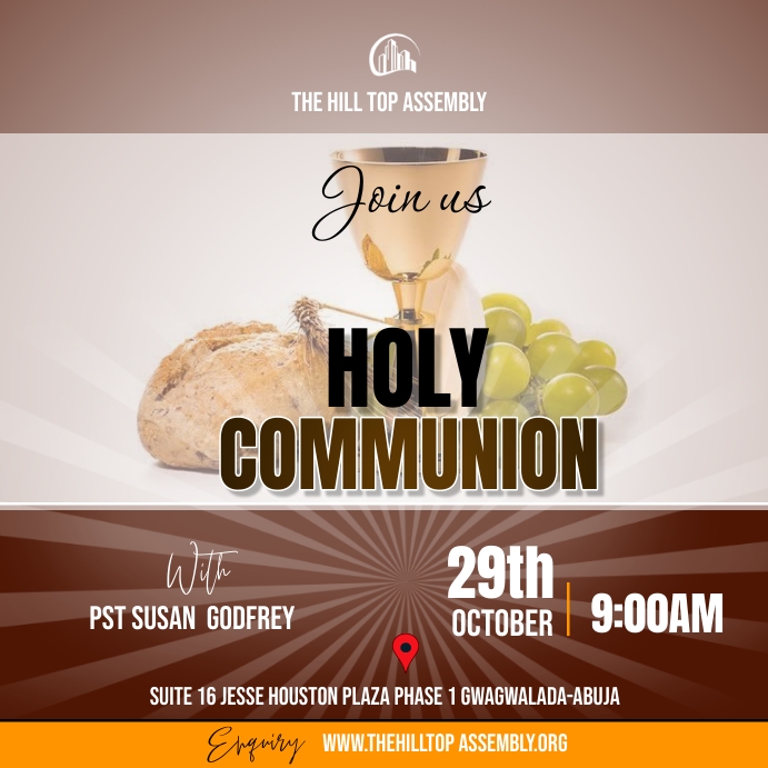 Church communion Template | PosterMyWall