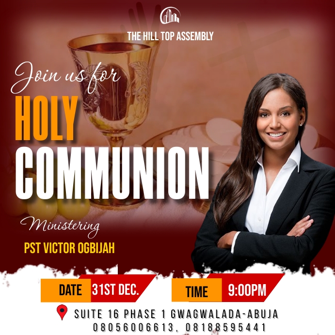 church communion service Template | PosterMyWall