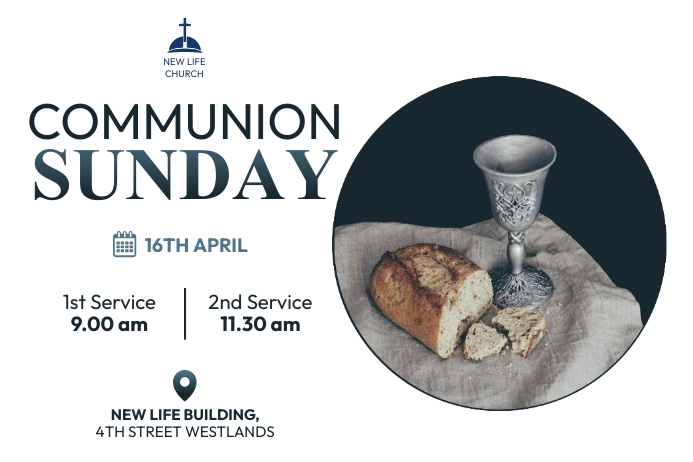 Copy of church communion service | PosterMyWall