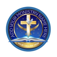 Church-company-business-dove-cross-bible-circle-bible-hope-faith- Logo template