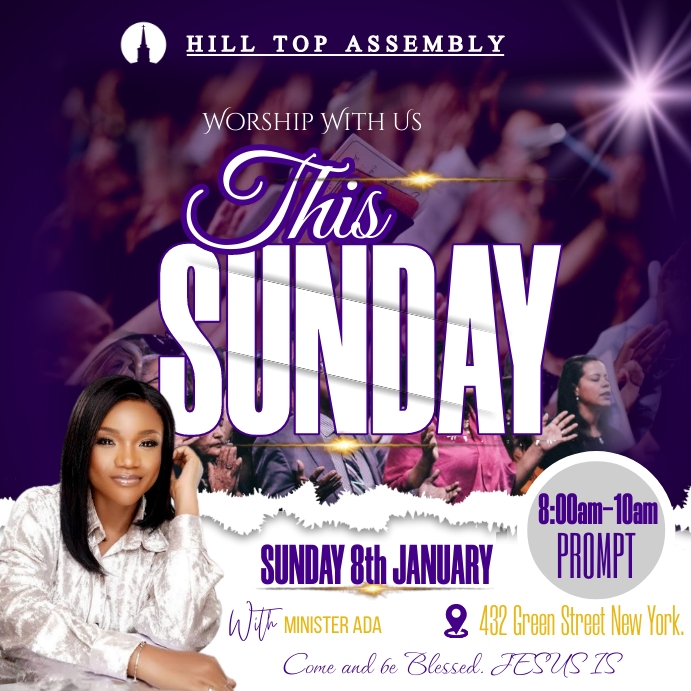 Church concert church Message Instagram template