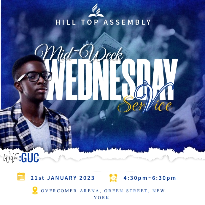 Church concert church Instagram Post template