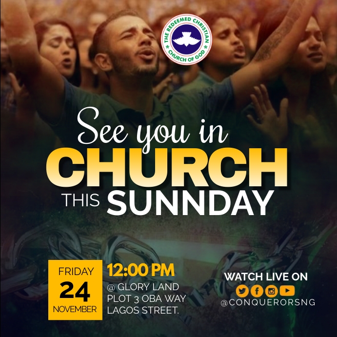 church concert flyer (15) Instagram Post template