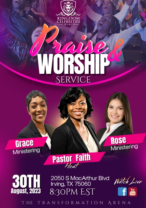CHURCH CONCERT  FLYER A4 template