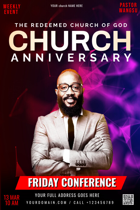 church conference advertisement Template | PosterMyWall