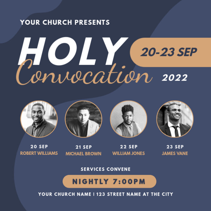 Church Conference Convocation Template | PosterMyWall