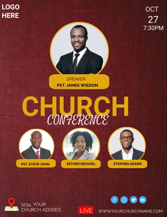 Copy of church conference | PosterMyWall