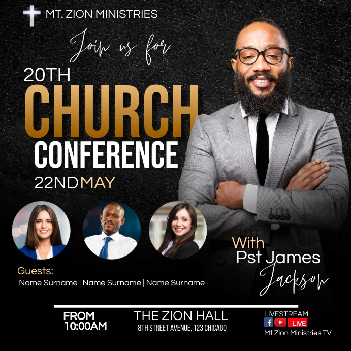 Copy of church conference | PosterMyWall
