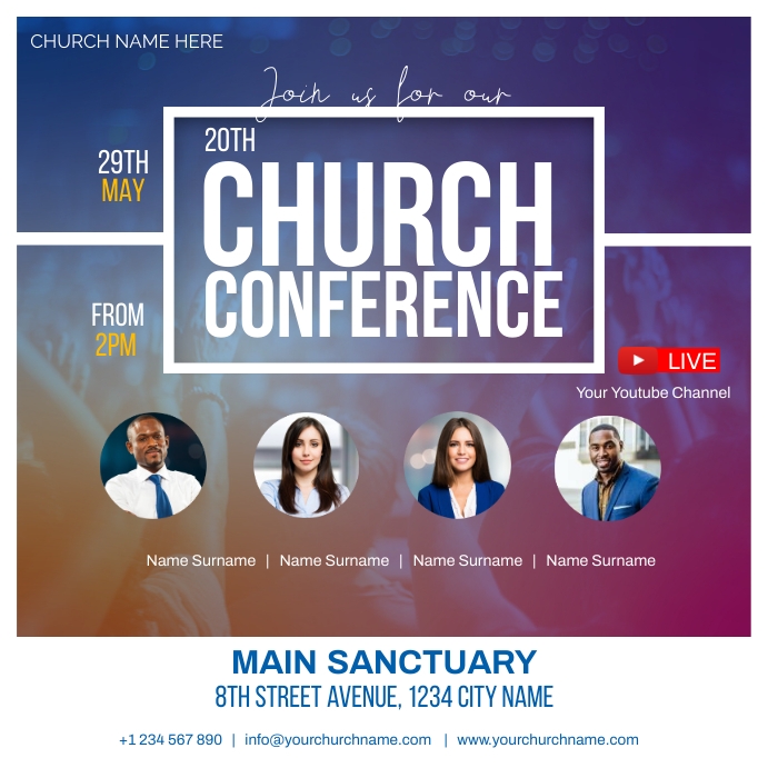 Copy of church conference | PosterMyWall