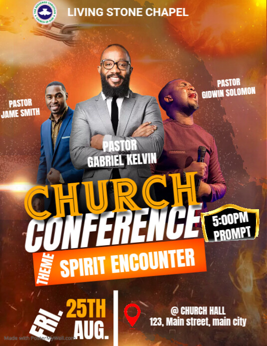 Plantilla de CHURCH CONFERENCE | PosterMyWall