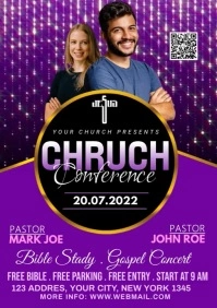 Church conference A3 template
