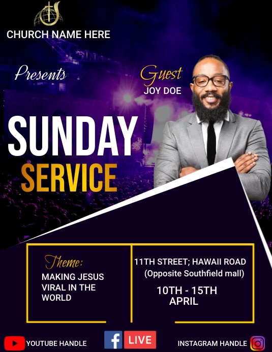 Church Conference Template PosterMyWall