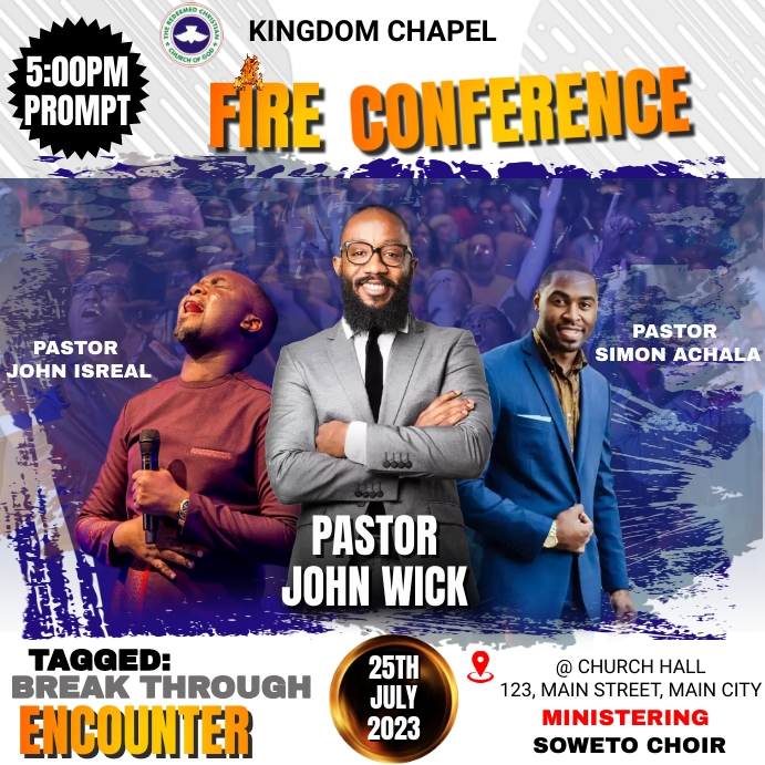 CHURCH CONFERENCE Template | PosterMyWall