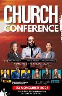 church conference Media Página Ancho template