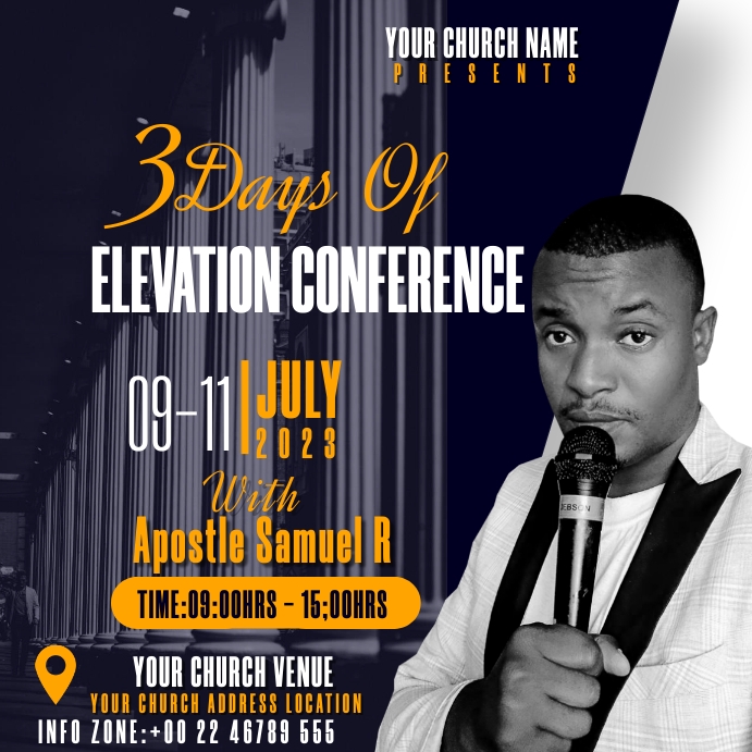 CHURCH CONFERENCE Template | PosterMyWall