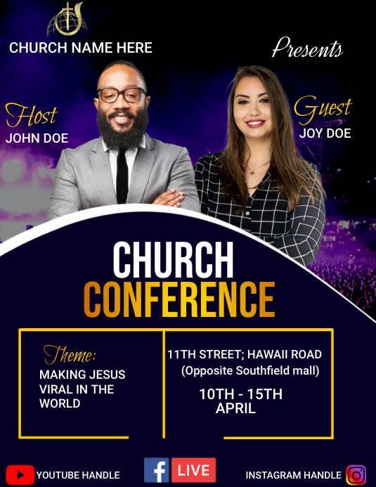 Copy of church conference | PosterMyWall