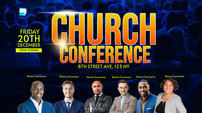CHURCH CONFERENCE Template | PosterMyWall