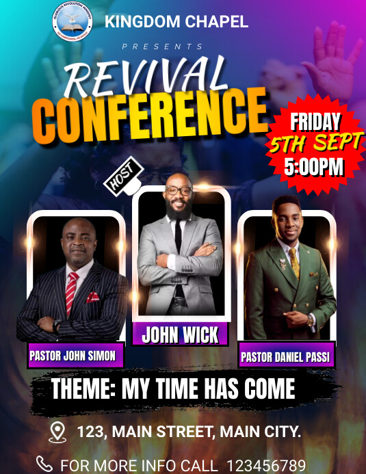 Plantilla de CHURCH CONFERENCE | PosterMyWall