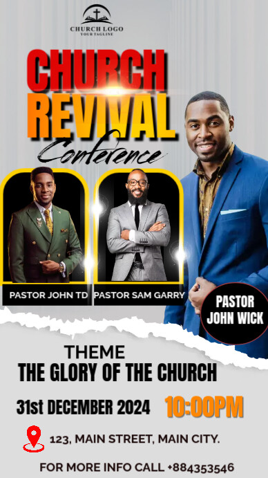 CHURCH CONFERENCE História do Instagram template