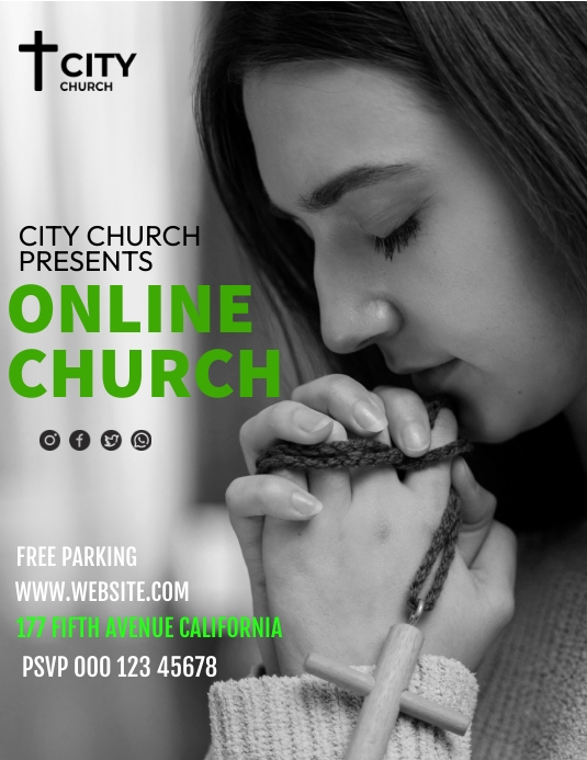 Church Conference Folheto (US Letter) template
