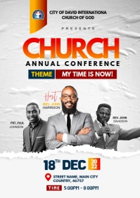 church conference A5 template