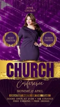 Church Conference Display Digitale Vertoning (9:16) template