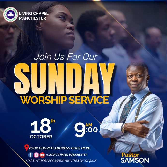 CHURCH CONFERENCE FLYER (1) Instagram Plasing template