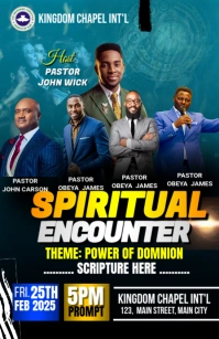 church conference flyer (15) Half Page Wide template