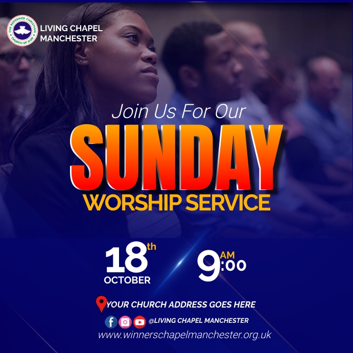 CHURCH CONFERENCE FLYER (3) Instagram Plasing template