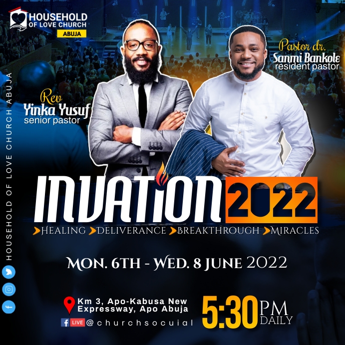 CHURCH CONFERENCE FLYER (8) Square (1:1) template