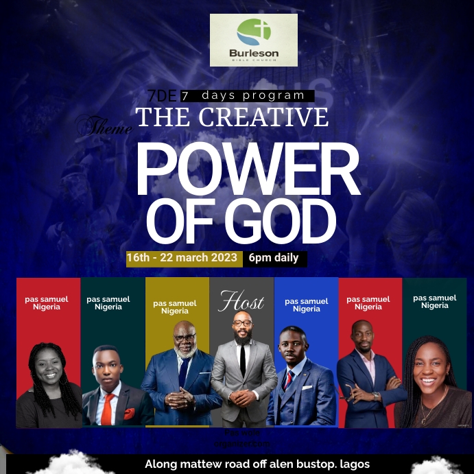 CHURCH CONFERENCE FLYER ( (1) Wpis na Instagrama template