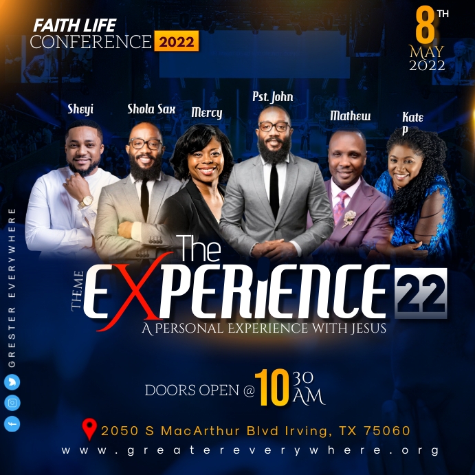 CHURCH CONFERENCE FLYER (19) Kwadrat (1:1) template