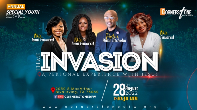 CHURCH CONFERENCE FLYER (19) Digital Display (16:9) template
