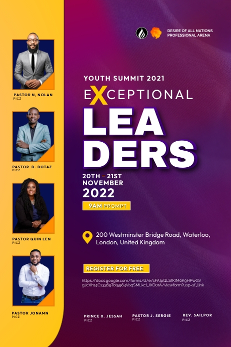 CHURCH CONFERENCE FLYER (46) Poster template