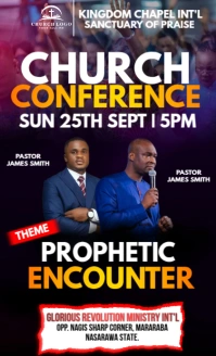 church conference flyer US na Legal template