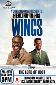 church conference flyer Plakat template