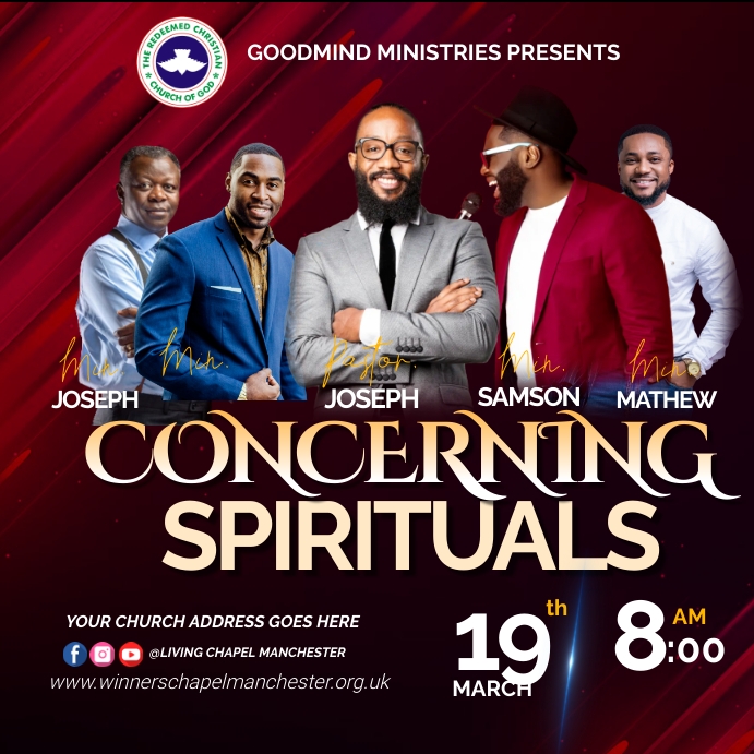CHURCH CONFERENCE FLYER Instagram Plasing template