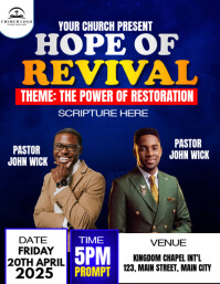 church conference flyer template
