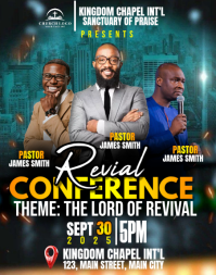 church conference flyer Poster/Wallboard template