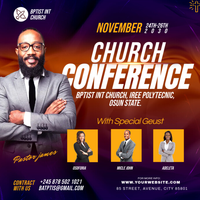 Copy of church conference flyer | PosterMyWall