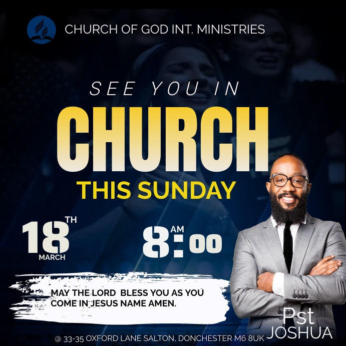 CHURCH CONFERENCE FLYER Publicação no Instagram template