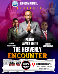 church conference flyer Ulotka (US Letter) template